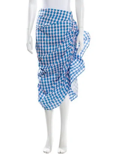 Pre-owned Rhode Printed Midi Length Skirt In Pink