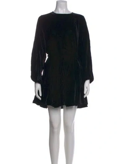 Pre-owned Rhode Printed Mini Dress In Black