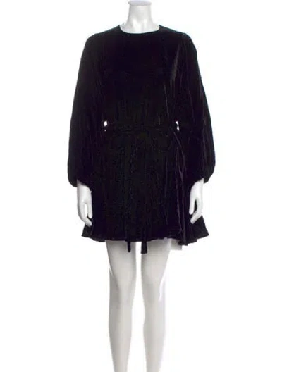 Pre-owned Rhode Printed Mini Dress In Black