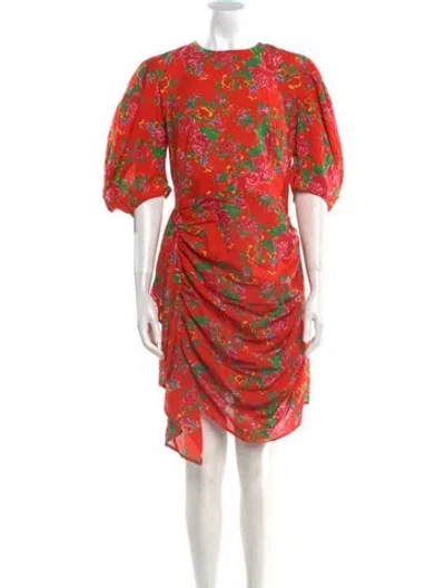 Pre-owned Rhode Printed Mini Dress In Multi