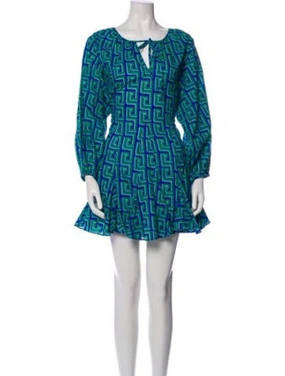 Pre-owned Rhode Printed Mini Dress In Multi