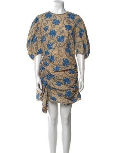 Pre-owned Rhode Printed Mini Dress In Multi