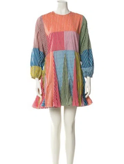 Pre-owned Rhode Printed Mini Dress In Multi