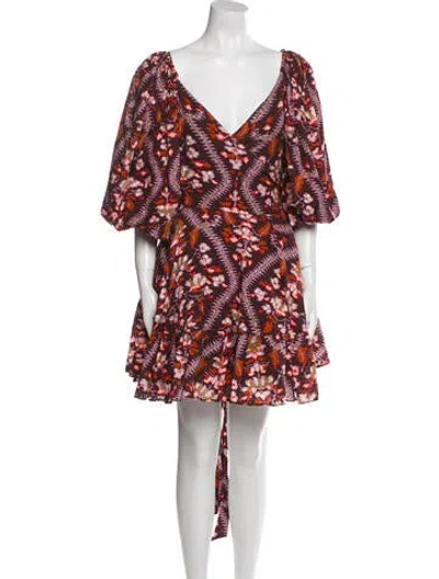 Pre-owned Rhode Printed Mini Dress In Multi