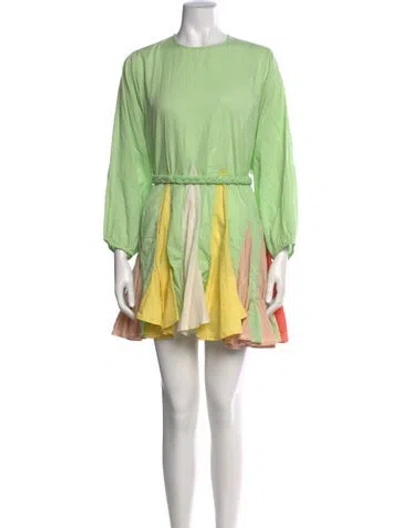 Pre-owned Rhode Printed Mini Dress In Multi