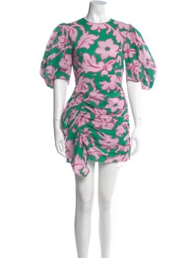 Pre-owned Rhode Printed Mini Dress In Multi