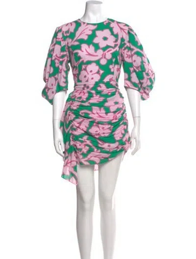 Pre-owned Rhode Printed Mini Dress In Multi
