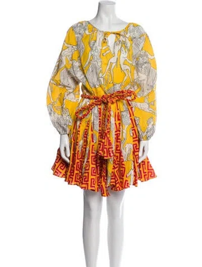 Pre-owned Rhode Printed Mini Dress In Multi