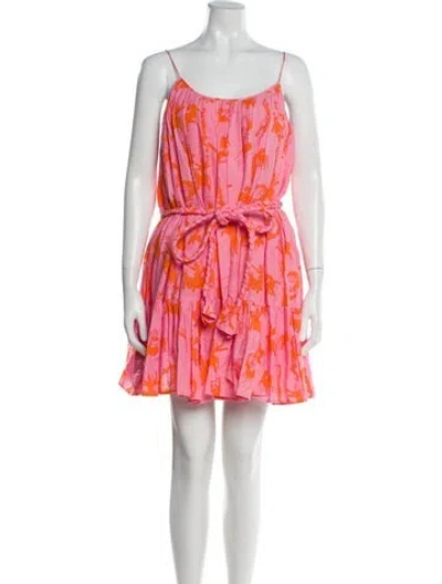 Pre-owned Rhode Printed Mini Dress In Multi