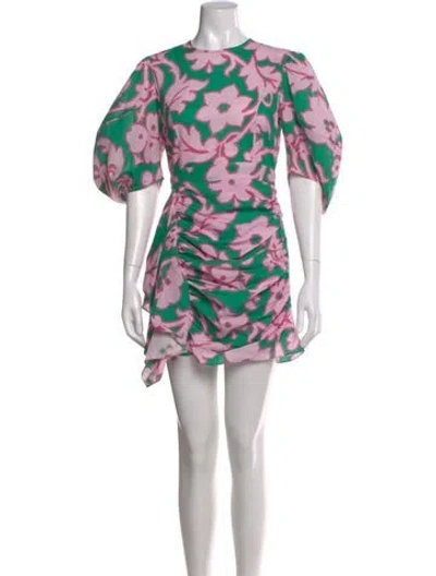 Pre-owned Rhode Printed Mini Dress In Multi