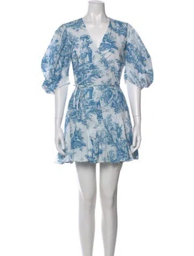 Pre-owned Rhode Printed Mini Dress In Multi