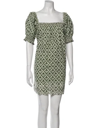 Pre-owned Rhode Printed Mini Dress In Multi
