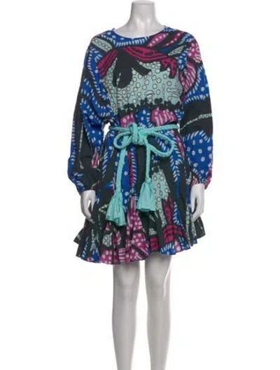 Pre-owned Rhode Printed Mini Dress In Multi
