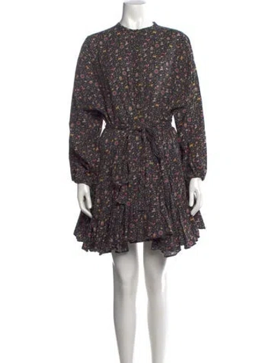 Pre-owned Rhode Printed Mini Dress In Multi