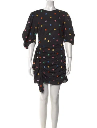 Pre-owned Rhode Printed Mini Dress In Multi