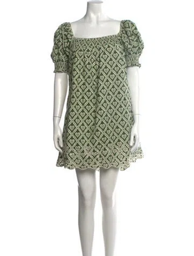 Pre-owned Rhode Printed Mini Dress In Multi