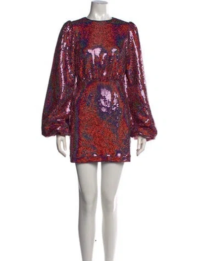 Pre-owned Rhode Printed Mini Dress In Multicolor