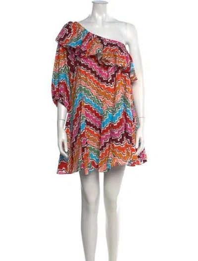 Pre-owned Rhode Printed Mini Dress In Neutrals