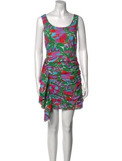 Pre-owned Rhode Printed Mini Dress In Pink