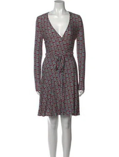 Pre-owned Rhode Printed Mini Dress In Red