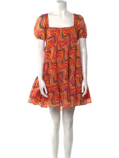 Pre-owned Rhode Printed Mini Dress W/ Tags In Multi