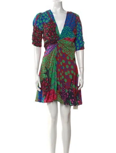 Pre-owned Rhode Printed Mini Dress W/ Tags In Pink