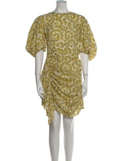 Pre-owned Rhode Printed Mini Dress In White
