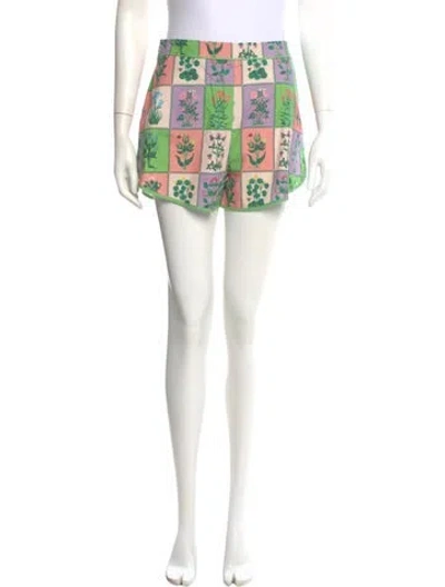 Pre-owned Rhode Printed Mini Shorts In Multi