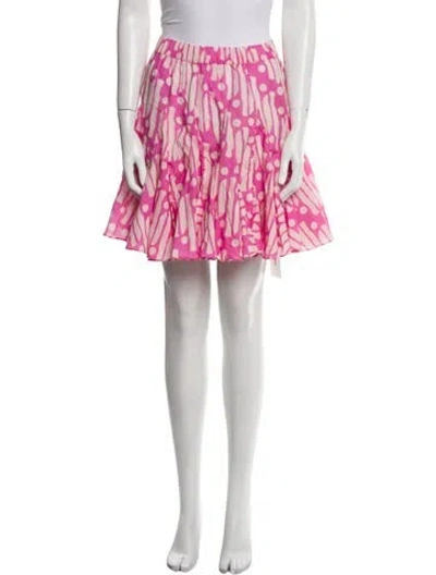 Pre-owned Rhode Printed Mini Skirt In Multi