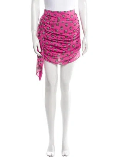 Pre-owned Rhode Printed Mini Skirt In Pink