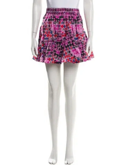Pre-owned Rhode Printed Mini Skirt In Pink
