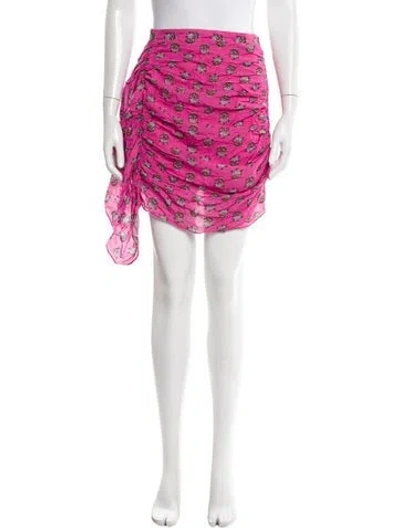 Pre-owned Rhode Printed Mini Skirt In Pink