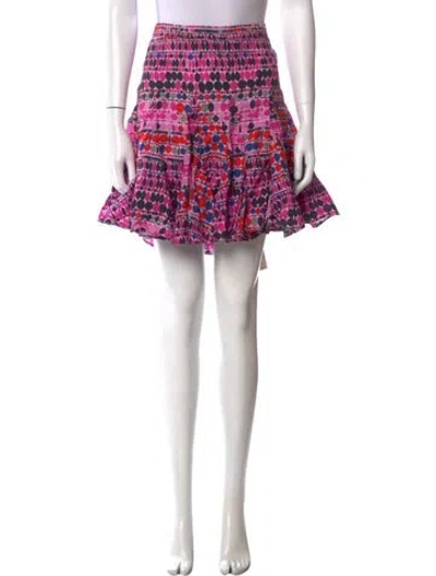 Pre-owned Rhode Printed Mini Skirt In Purple