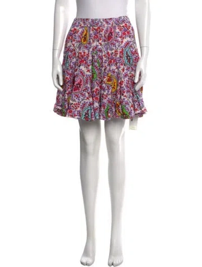 Pre-owned Rhode Printed Mini Skirt In Purple