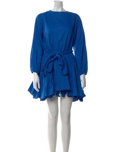 Pre-owned Rhode Resort Mini Dress In Blue