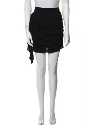 Pre-owned Rhode Ruffle Embellishment Knee-length Skirt In Black