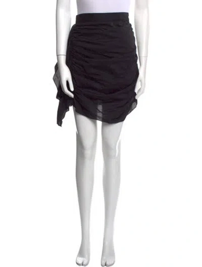 Pre-owned Rhode Ruffle Embellishment Knee-length Skirt In Black