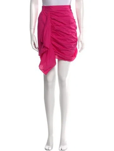 Pre-owned Rhode Ruffle Embellishment Knee-length Skirt In Pink