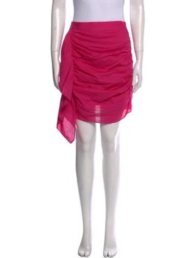 Pre-owned Rhode Ruffle Embellishment Knee-length Skirt In Pink