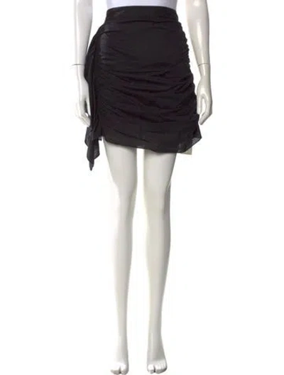 Pre-owned Rhode Ruffle Embellishment Mini Skirt In Black