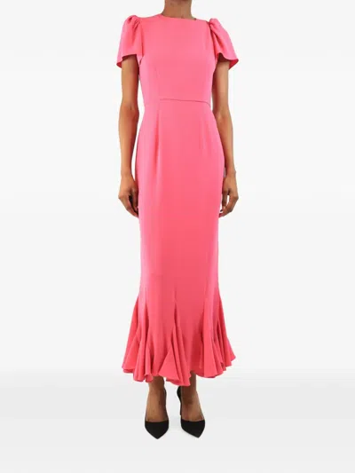 Pre-owned Rhode Ruffled Maxi Dress In Pink