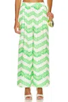 Rhode Safia Pant In Watercolor Zig Zag In Neutral