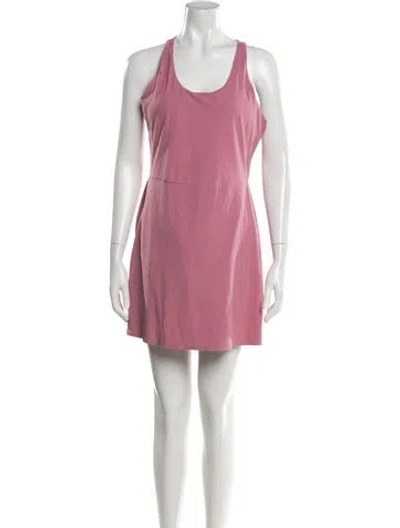 Pre-owned Rhode Scoop Neck Mini Dress W/ Tags In Pink