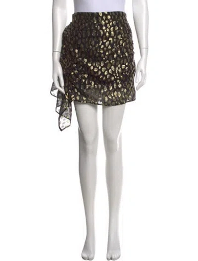 Pre-owned Rhode Silk Mini Skirt W/ Tags In Black