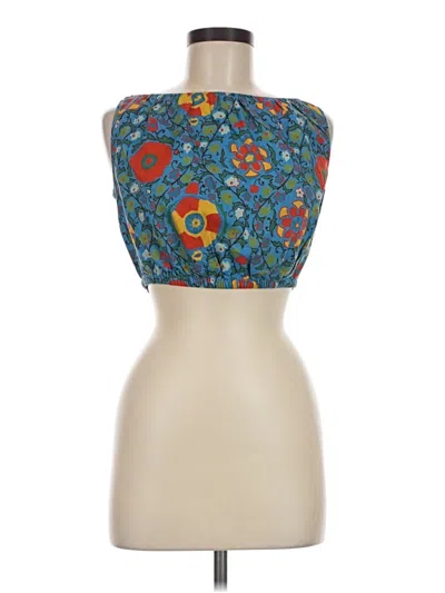 Pre-owned Rhode Sleeveless Blouse In Blue