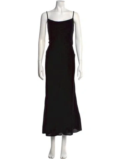 Pre-owned Rhode Square Neckline Long Dress W/ Tags In Black