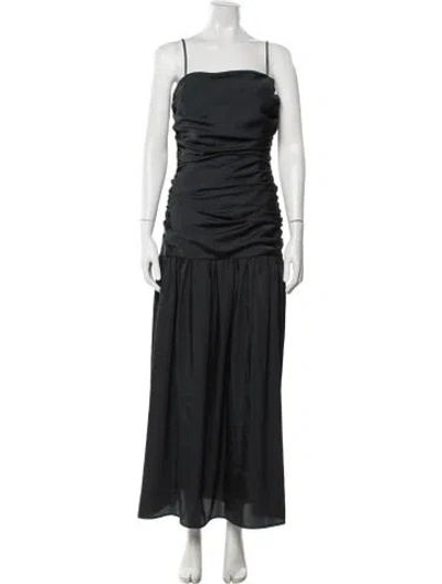 Pre-owned Rhode Square Neckline Long Dress W/ Tags In Grey