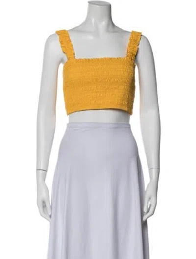 Pre-owned Rhode Square Neckline Sleeveless Crop Top In Multicolor
