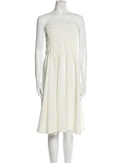 Pre-owned Rhode Strapless Mini Dress In Neutral