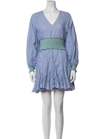 Pre-owned Rhode Striped Mini Dress In Multi